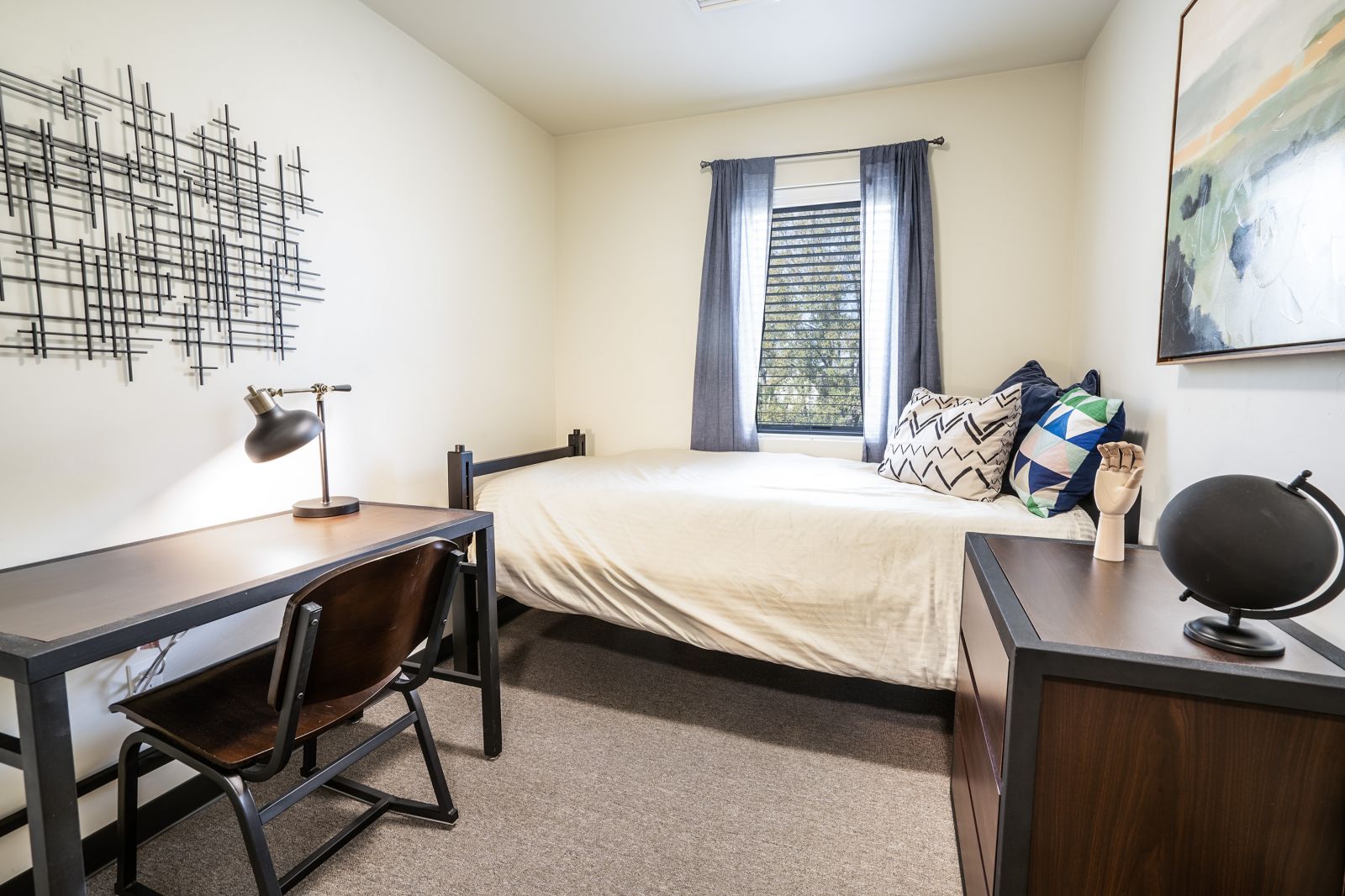 bedroom with desk